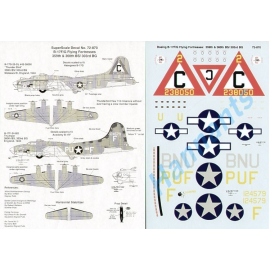 Boeing B-17F/Boeing B-17G Flying Fortress 8th Air Force (2) F 41-24579 PU-F 360BS 303BG′Thumper′ 1943; G 42-38050 BN-U 359BS 303