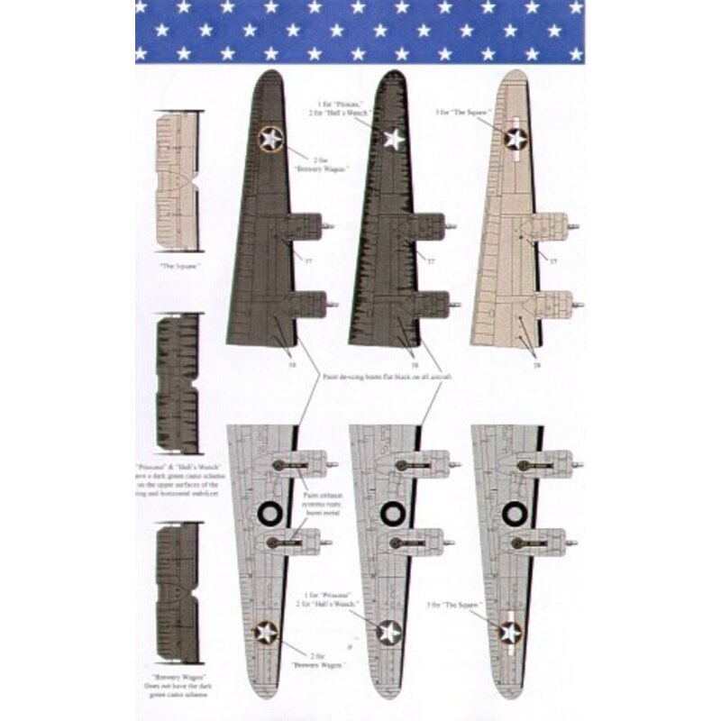 Decals Consolidated B-24D Liberators Ploesti Raid 1st Aug 1943 (4) 42-63692/W 506BS/44BG `Princess′; 41-11761/R 343BS/98BG `The 