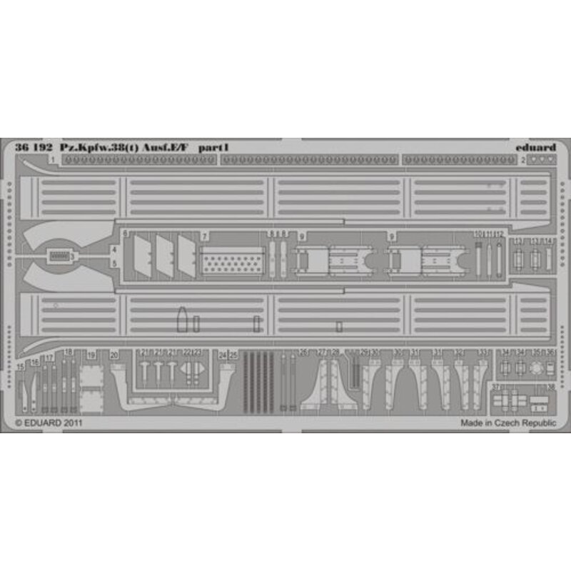 Pz.Kpfw.38(t) Ausf.E/F (designed to be assembled with model kits from Trumpeter)