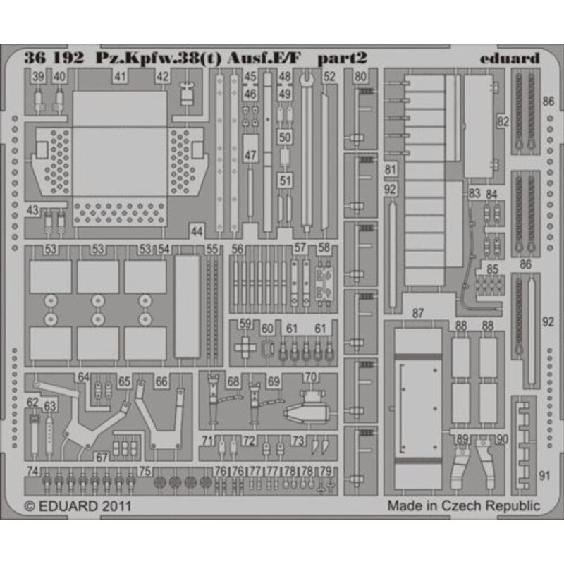 Pz.Kpfw.38(t) Ausf.E/F (designed to be assembled with model kits from Trumpeter)