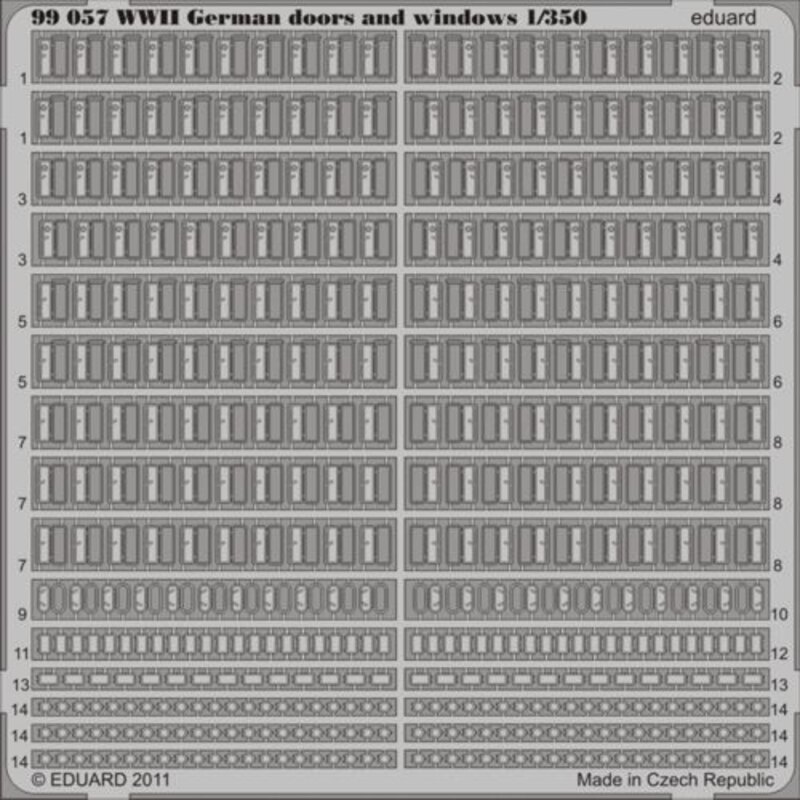 WWII German ship doors and windows 1:350