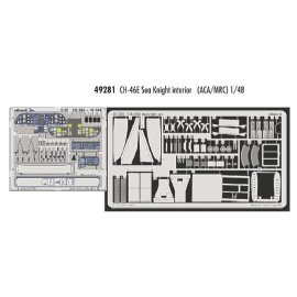 Boeing CH-46E Sea Knight interior PRE-PAINTED IN COLOUR! (designed to be assembled with model kits from Academy)