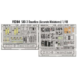 Douglas SBD-3 Dauntless PRE-PAINTED IN COLOUR! (designed to be assembled with model kits from Accurate Miniatures) This Zoom set
