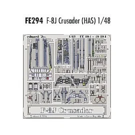 Vought F-8J Crusader PRE-PAINTED IN COLOUR! (designed to be assembled with model kits from Hasegawa) This Zoom set is a simplifi