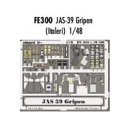 Saab JAS-39 Gripen PRE-PAINTED IN COLOUR! (designed to be assembled with model kits from Italeri) This Zoom set is a simplified 