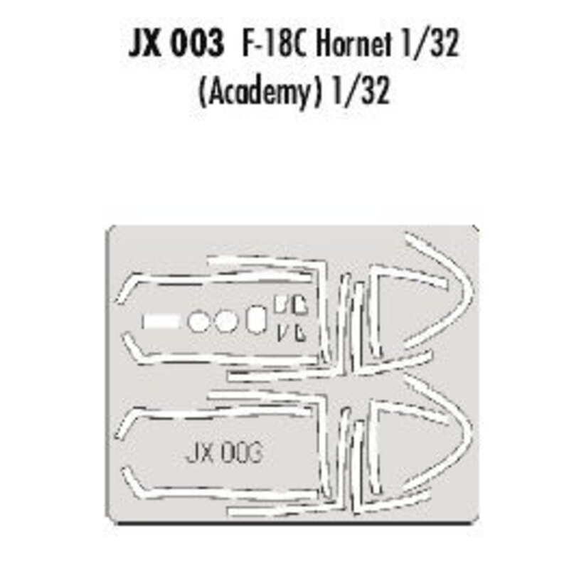 McDonnell Douglas F/A-18C Hornet (designed to be assembled with model kits from Academy) (made from yellow Kabuki tape produced 