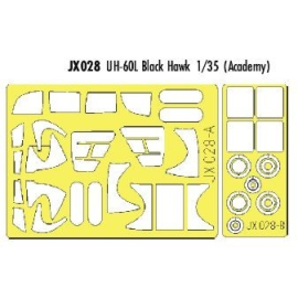 Sikorsky UH-60L Black Hawk (designed to be assembled with model kits from Academy) (made from yellow Kabuki tape produced in Jap