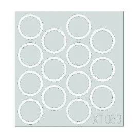 M10/Achilles wheel paint masks (designed to be assembled with model kits from Academy)