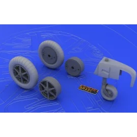 Messerschmitt Bf 109E Wheels (designed to be assembled with model kits from Eduard)