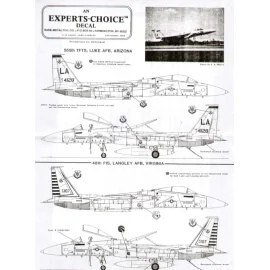 McDonnell Douglas F-15A Eagle (2) 555 TFTS Luke Air Force Base 74-128 48 FIS Langley Air Force Base 76-107