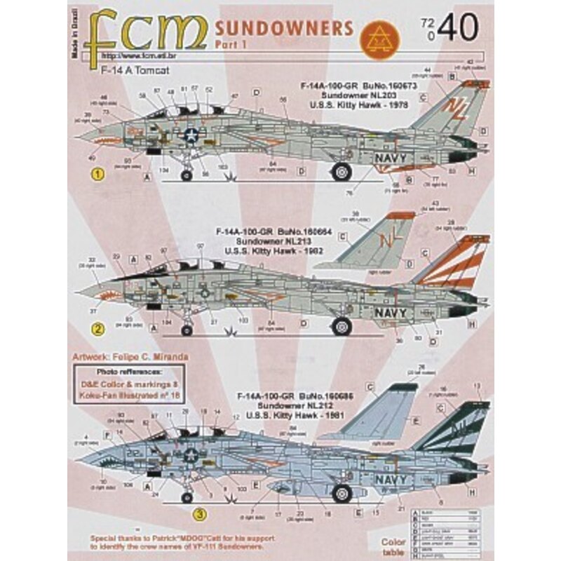 Grumman F-14A Tomcat Sundowners