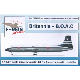 Bristol Britannia 300. Decals BOAC Airplane model kit