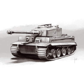Pz.Kpw.VI Tiger 1 Ausf E Mid production Model kit