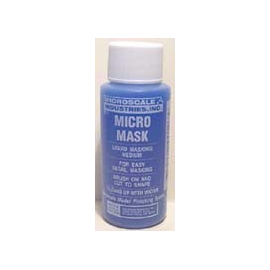 Masking liquid. Just brush on and it sets to a rubber like mask over the covered area. in 1 Fluid Ounce plastic bottles