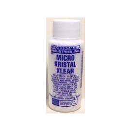 Micro Kristal Kleer. Ideal for turning small holes into glazed windows (airliners etc) and for gluing canopies to models. in 1 F