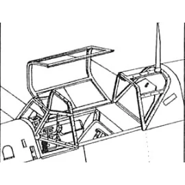 Messerschmitt Bf 109E-1/3 canopy (designed to be used Airfix)