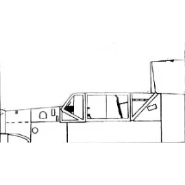 Messerschmitt Bf 109E-4/7 canopy (designed to be used Airfix)