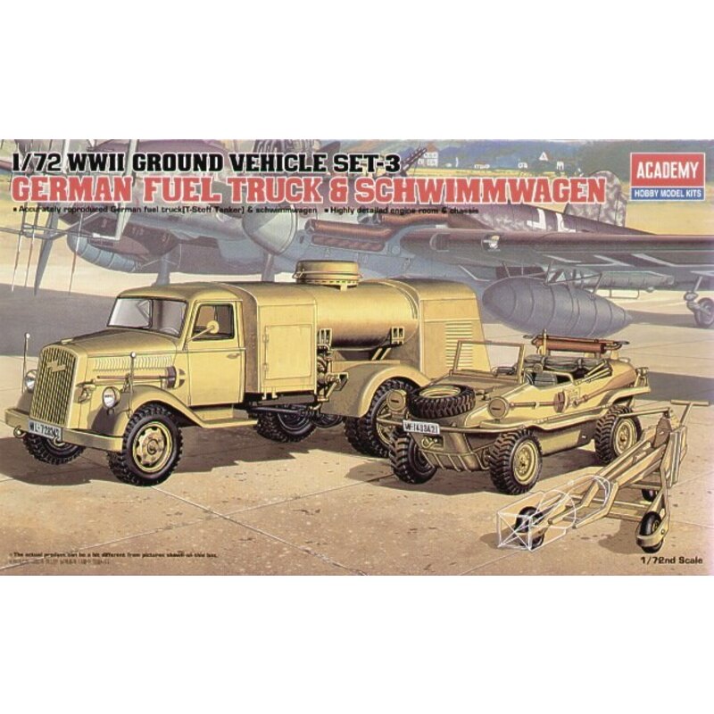 WWII German Fuel Truck & Schwimwagen Academy