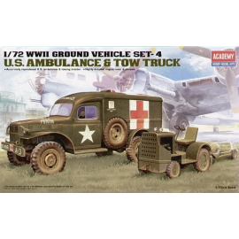 WWII US Ambulance & Towing Tractor Model kit