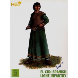 El Cid Spanish Light Infantry x 36 hard plastic figures HAT Industrie
