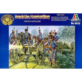2 French Line/Guard Artillery cannons Italeri