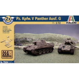 Pz.Kpfw.V Panther Ausf.G Pack includes 2 snap together tank Kits Model kit