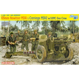 105mm Howitzer M2A1 and Carriage M2A2 with USMC Gun Crew