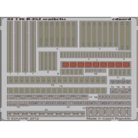 North-American B-25J Mitchell seatbelts (designed to be used with Hong Kong Models kits) 