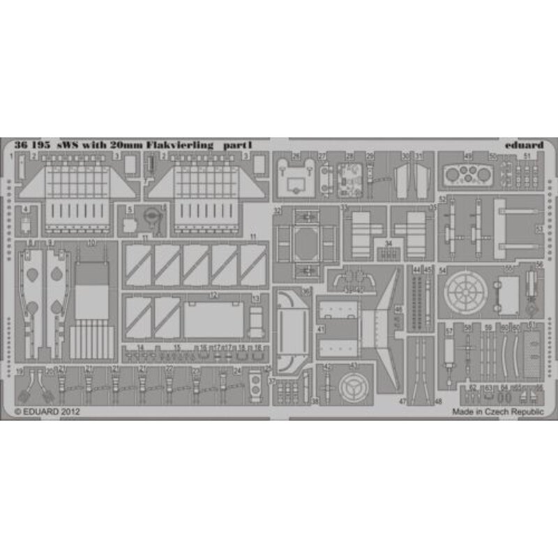 sWS with 20mm Flakvierling (designed to be used with Great Wall Hobby kits) 