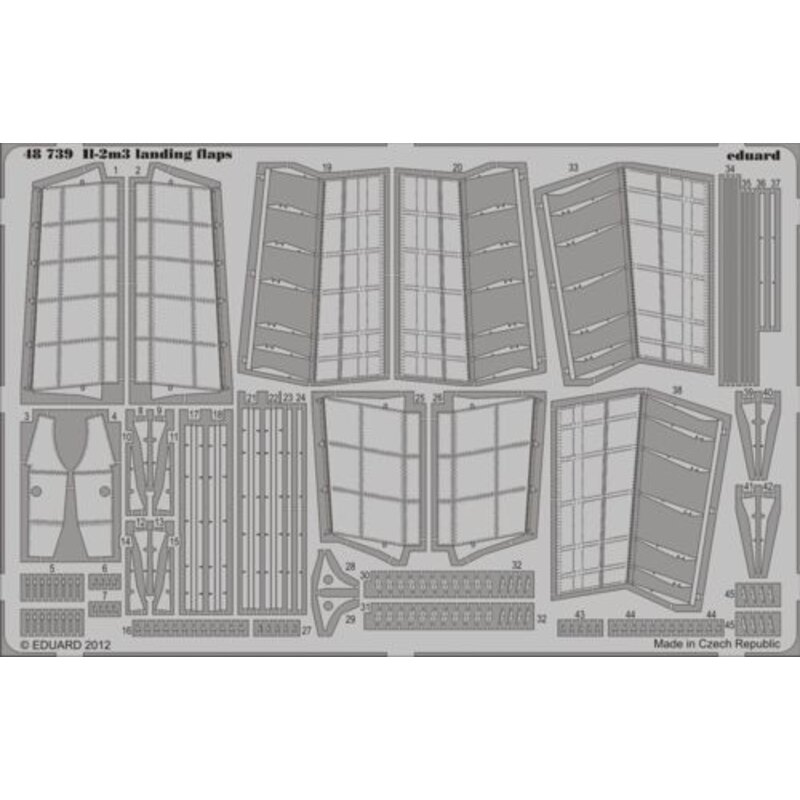 Ilyushin Il-2m3 Stormovik landing flaps (designed to be used with Tamiya kits) 