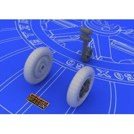 Messerschmitt Bf 109E wheels (designed to be used with Eduard kits) 