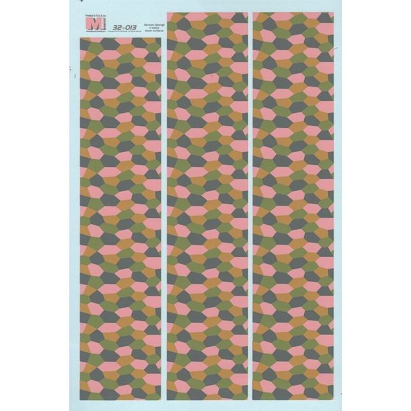 WWI four colour Lozenge Lower surface- 2 sheets