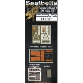 North-American P-51D Mustang seat belts and other details (designed to be used with Tamiya kits) 