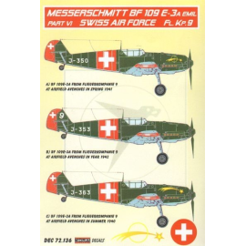 Messerschmitt Bf 109E-3A Emil Part VI (Swiss Air Force) 