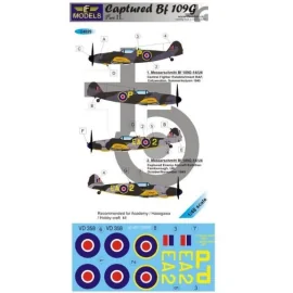 Captured Messerschmitt Bf 109G Part II. (designed to be used with Hasegawa, Academy and Hobby Craft kits) 