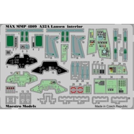 Saab A-32A Lansen interior detail set (designed to be used with Tarangus kits) 