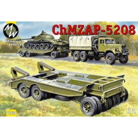 CHMZAP-5208 tank transport trailer Model kit