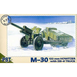 M30 122mm Howitzer with ZIS-6 Half track Model kit