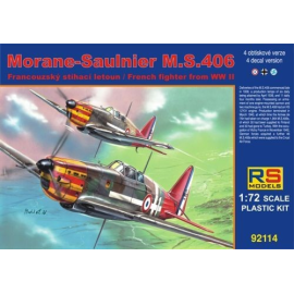 Morane-Saulnier MS.406 4 decal variants for Vichy, Luftwaffe, Finland Model kit