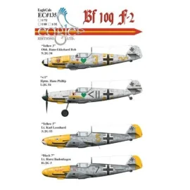 Eagle Cal Decals Decals Messerschmitt Bf 109f 2 Includes Yellow