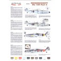 Messerschmitt Bf 109E/Bf 109G Part 4. (4) E-3 Black I+&gt; Maj Ernst von Berg Kdr III/JG26 1940 RLM 70/02/65; Kdr. II/JG26 uniqu