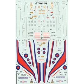 RAF Update 1990 #1 (3) Panavia Tornado GR.1 ZA591 16 Sqn 75th Anniversary black aircraft with large Saint on fin; ZA549 15 Sqn