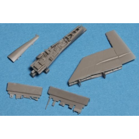 Fin fold set for SAAB 37 Viggen