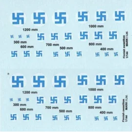 Finnish Swastikas, 2 sets diameter: 300; 400; 500; 600; 700; 800; 1000; 1200