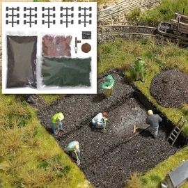 Bales of peat with corpse (kit)