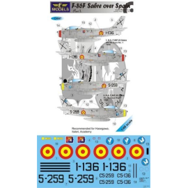 North-American F-86F Sabre over Spain Part I (designed to be used with Hasegawa kits) 