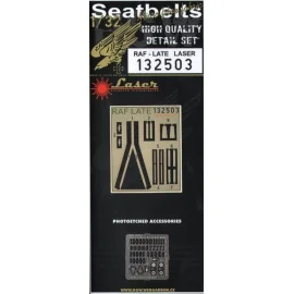 RAF late version seat-belt pre-cut [laser] seat belts.