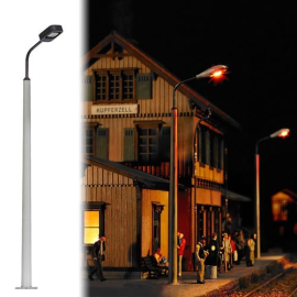 Streetlight pole with concrete 