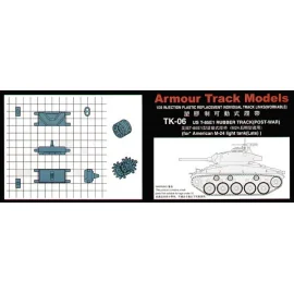 US T-85E1 M24 Chaffee (Late) Rubber block. (injection moulded) 