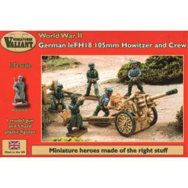 German 105 Howitzer & crew Figure